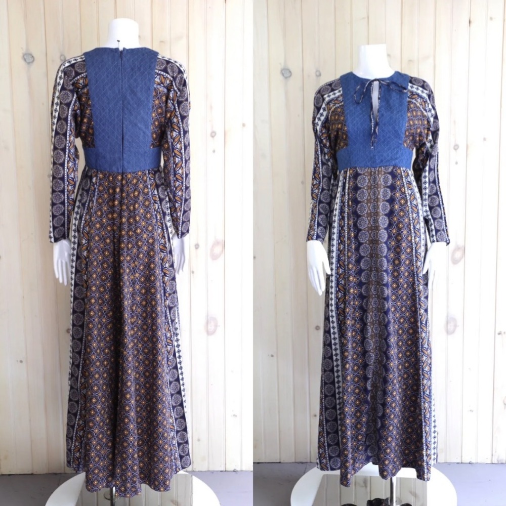 LAST CHANCE donating in 6/10 - 
Warm quilted maxi dress